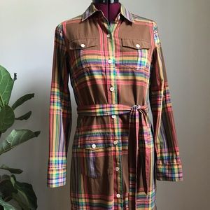 Vintage LLBean Plaid Dress Size 4